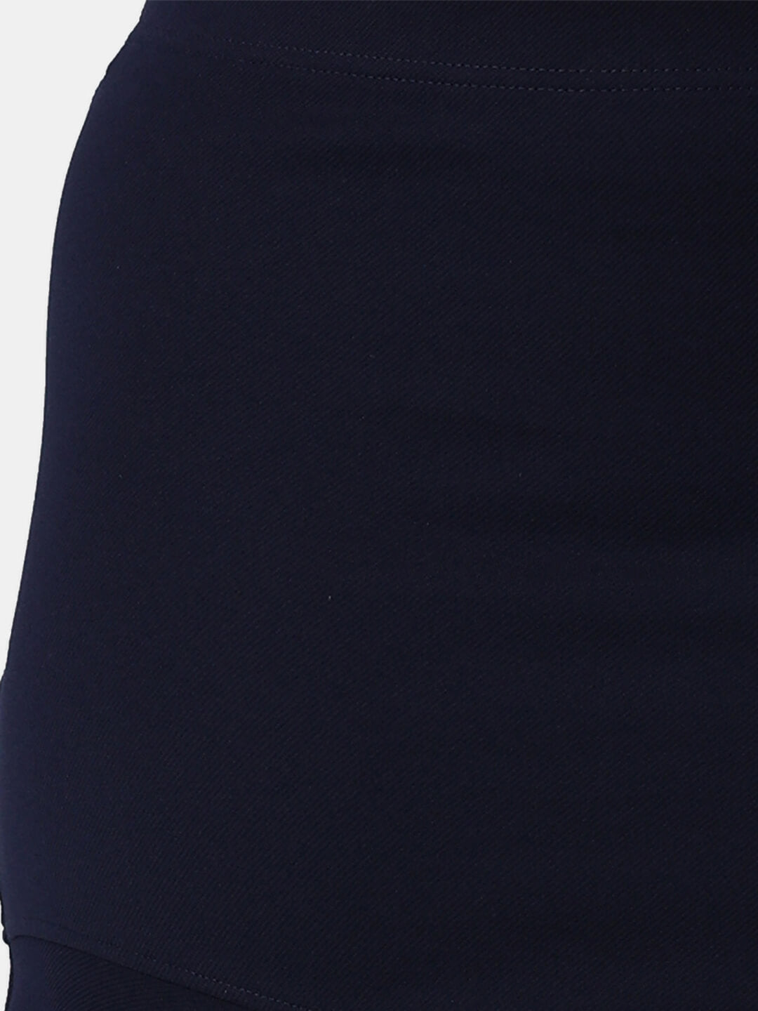 Popwings Women Casual Navy Blue Solid Mini Skater Skirt